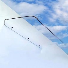 실외 현관 캐노피 차양막 도어 파티오 덮개 정원 지붕 창문 차양 곡선 X16 40X40CM 덮개 빗물받이 16 폴리카보네이트, 40x40cMECHATRONICS16"x16"