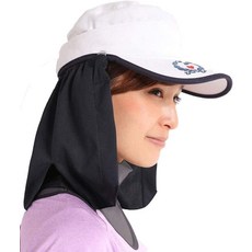 가드닝 썬캡 햇빛 자외선 차단 선쉐이드 넥쉐이드 넥커버 UV보호 모자, black withdrawstring, Free size, 1개