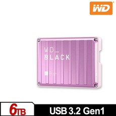 WD 黑標 P10 Game Drive 6TB 粉紅 2.5吋 USB 3.2 Gen1 電競行動硬碟, 詳見商品說明, 1GB