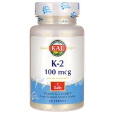 Kal 維生素K-2錠, 60顆, 1罐