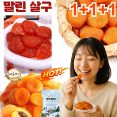 1+1+1 새콤달콤한 무설당 말린 살구 유기농 말린 살구 무설탕 건과일 황금살구건조, 1개, 100g/봉지