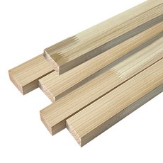 아이베란다 삼나무 집성목 폭 좁은 각재 패널 몰딩 두께 15mm, 5개, 15x30x600mm