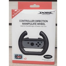 DOBE NS Switch 左右 Joy-Con 控制器方向盤 2入 (黑黑、藍紅), 藍紅, 1個