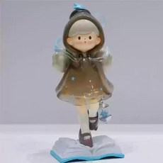 팝콘 자매 트렌디 블라인드 박스 세대 장식 선물, 색상: 14. Book Star Mang