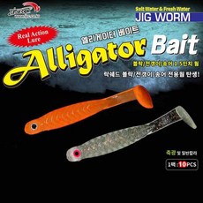 JRC엘리게이터 락쉐드1.5인치 LOCK SHAD 송어 볼락 전갱이웜, P30, 1개