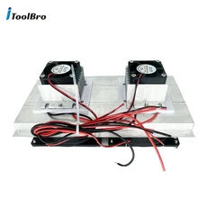 반도체 냉장고 12V 열전기 펠티어 냉동 DIY 물 냉각 시스템 팬이있는 쿨러 장치, 01 12V