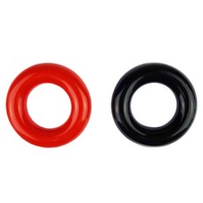 Zelerdo 골프 클럽 워밍업 스윙 웨이트 링 2개 세트 블랙 레드, Black, 블랙과 레드