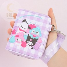 [산리오] 탈부착 스트랩 지퍼지갑 캐릭터반지갑 산리오반지갑 예쁜반지갑