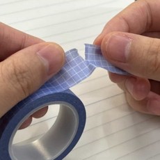 (퍼플) 체크 마스킹테이프 컬러 마킹테이프 꾸미기테이프 종이테이프, 1개