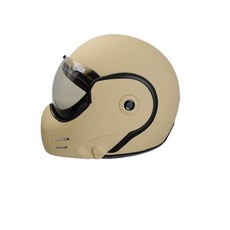 GP-5 671 復古式可樂帽 下巴可掀式安全帽 成人安全帽 安全認證, 消光卡其