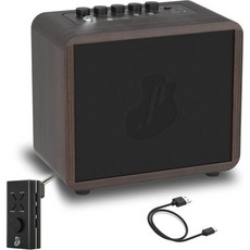 15와트 미니 어쿠스틱 기타 앰프 및 헤드폰 증폭기 USB 재충전 가능 휴대용 플러그인 포켓 6앰프 모듈과 18개 이펙트 포함, 15와트 미니 어쿠스틱 기타 앰프 및 헤드폰 증폭기 U