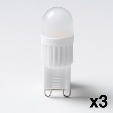 사는잼 LED전구 G9소켓 핀할로겐 램프 콘벌브 옥수수전구 소형전구 3W KS인증, 전구색, 3개