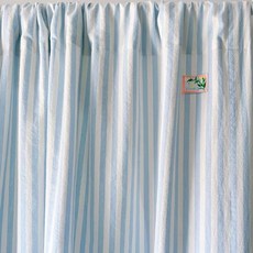 Powder Blue Stripe Curtain