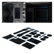 CupHolderHero 닛산 로그 액세서리 2014-2020 프리미엄 맞춤형 내부 미끄럼 방지 먼지 방지 컵 홀더 인서트 센터 콘솔 라이너 매트 도어 포켓 라이너 21피스 세, CupHolderHero 닛산 로그 액세서리 2014-