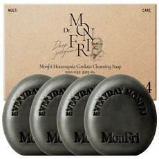 먼프리 대용량 어성초 블랙차콜 모공 축소 미백 미용 비누 티트리 포레스트향, 4개입, 125g