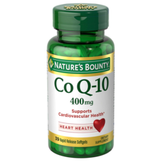 NATURE'S BOUNTY Co Q-10 400mg 速效軟膠囊 無麩質, 1個, 39入, 無