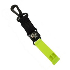 潛水掛扣救生口哨，附迷你指北針，安全浮潛深潛必備，水上活動安全裝備，高分貝求生哨，潛水導航工具, 1個, 黃色