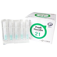 일회용 주사 바늘 신창 Needle 21G 100개입 니들 멸균 주사침, 1세트