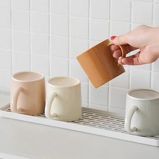 한뼘식기건조대 물빠짐트레이 미니 직사각 드라잉매트 선반, 1개, 화이트, 1단