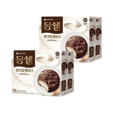 롯데제과 몽쉘 오리지널 생크림 케이크 2번들, 816g, 2개