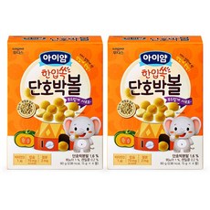 아이얌 일동후디스 한입쏙 단호박볼, 단호박맛, 60g, 2개
