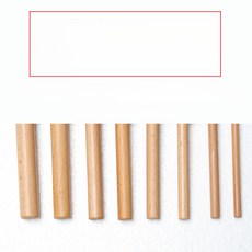 우드 타공판 악세사리 목재 원목 봉 후크 부품 꽂이 18mm 총알 6개 1칸, 1개, 투명 목재 막대 주문제작