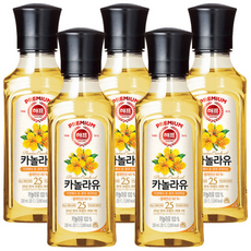 사조 해표 카놀라유 / 식용유 유지류 오일 기름, 5개, 250ml