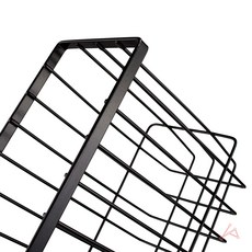 부착식 철제 수납 바구니 걸이형, 화이트