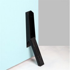 짱틸리티 무타공 말굽 도어스토퍼 블랙 200mm 현관문말발굽