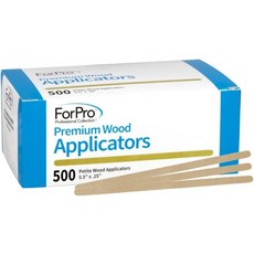 ForPro 프로페셔널 컬렉션 프리미엄 우드 어플리케이터 비멸균 제모 왁싱 쁘띠 5.5 L x .25 W 500개, 1