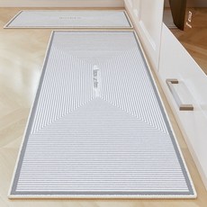 아르비나 쿠션 싱크대 주방매트 12mm 두께 미끄럼방지 발매트, 그레이, 1개