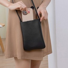 가죽 핸드폰 가방 미니 심플 크로스백 외출 산책 작은가방