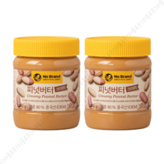 노브랜드 피넛 버터 크리미 340g, 2개