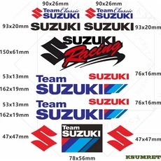 비닐 스즈키 스티커 데칼 로고 세트 헬멧 엠블럼 키트, 01 Style 4
