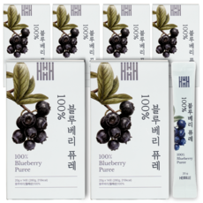 헤밀레 통째로 블루베리 퓨레 100% 스틱(안데스산맥 채취), 84개, 20g