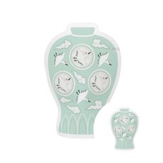 종이 도자기 화병 커버 청자 1개 만들기수업 만들기키트