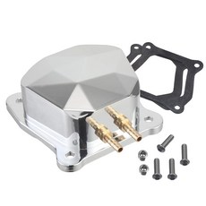 KANECJDL 빌렛 알루미늄 밸브 커버 Predator 212 논헤미 콜맨 CT200U CT100U BT200X CC100X 미니 바이크 SK100 KT196 Go Kart, 실버