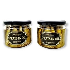 벨베데르 훈제 청어 오일 절임 250g 코셔 제품 Non Belveder Smoked Sprats in Oil 250g Kosher Product Non GMO Rich, 1개