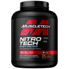 머슬테크 웨이프로틴 파우더 니트로테크 분리 유청 단백질 초콜릿 1.8kg 40회분, 1개