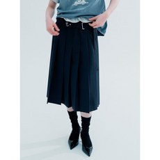 에잇세컨즈 플리츠 스커트 네이비 115527DQ1R