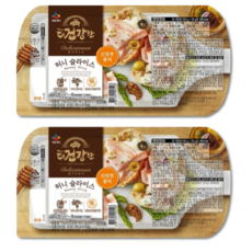 코스트코 더건강한 허니 슬라이스햄 350g X 4 + 더메이런소독티슈, 4개