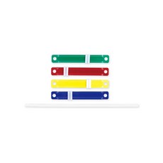 ABEL彩色紙夾8cm 50入/盒，辦公文件整理必備，色彩鮮豔，堅固耐用, 彩色, 1套