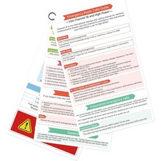 VHF 해상 무선 무게 플라스틱 카드를 위한 OCQOTAT 빠른 가이드 핸디 보트 머스트 해브 보트 액세서리 안전 키트 참조 폰툰 요트 기어 에센셜 남성용 완벽한 항해 선물 반, VHF 해상 무선 무게 플라스틱 카드를 위한 OCQOT