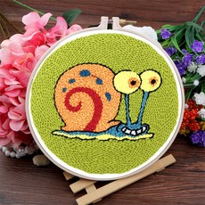 프랑스자수 DIY 패키지, (P15) 펀치니들_달팽이, 1개