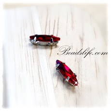 비즈라이프 3*11mm 뽀트 캡보석 30개, 1봉, 시암