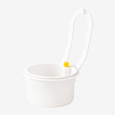 SHYP 원터치 음식물 쓰레기 바구니 물빠짐 거름망, 1개, 화이트