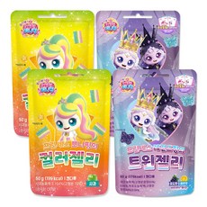 프린세스 캐치티니핑 젤리 2종, 100g, 2세트, 뽀니 컬러젤리+레전드 트윈젤리