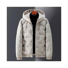白鴨絨保暖連帽羽絨外套 男款冬季防風保暖外套