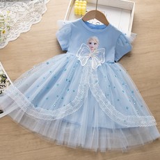 [실버플라워]여아 공주원피스 여름 반팔 원피스 2533-1