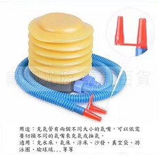 萬能百貨 腳踩充氣筒 打氣筒 充氣放氣 壓縮袋 瑜珈球 游泳圈, 1個
